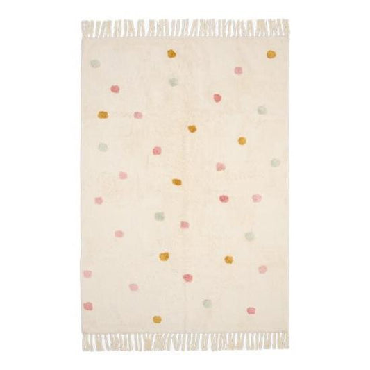 Tappeto a pallini rosa 120x170cm