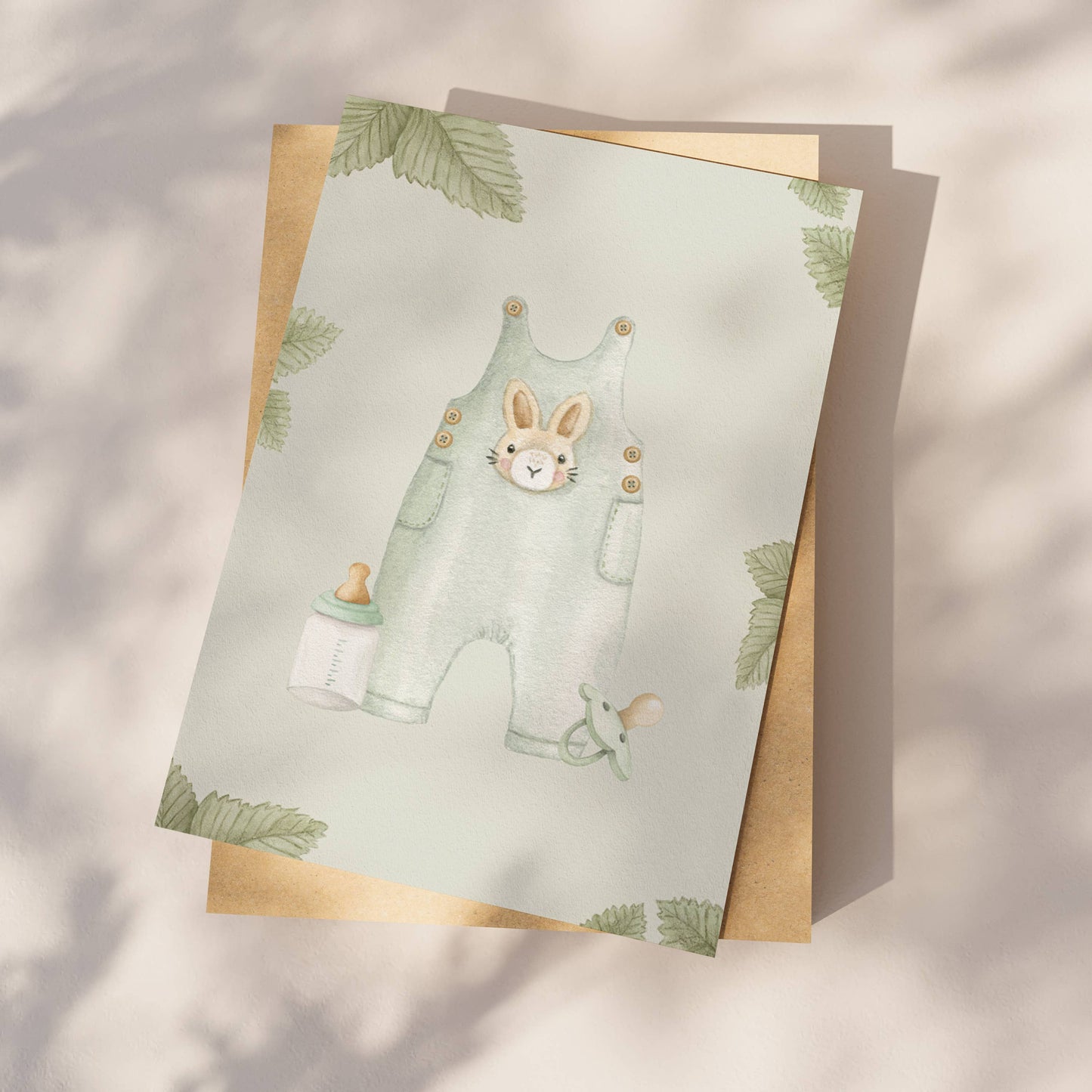 Cartolina baby verde