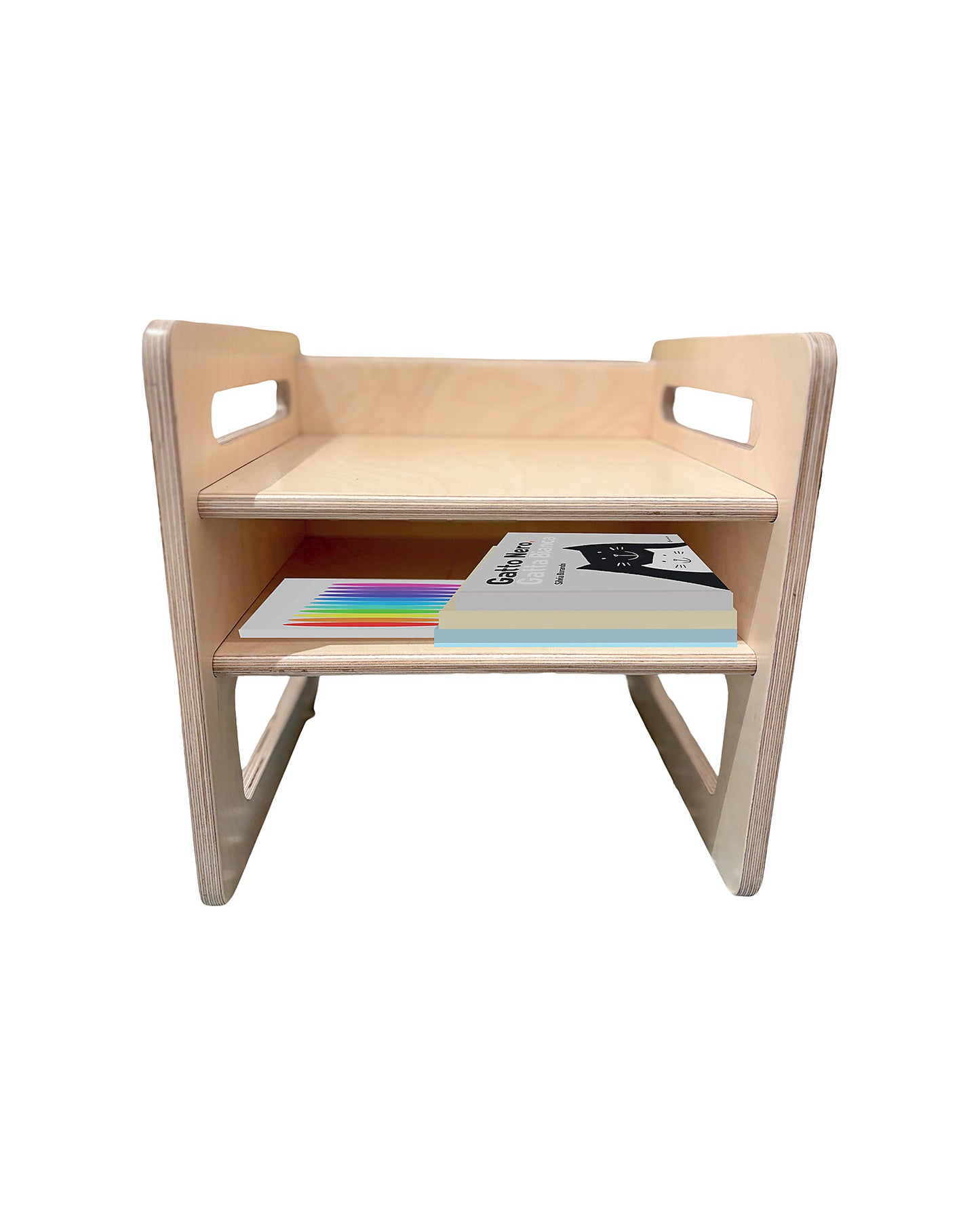 Set Tavolo+Sedia Montessori Evolutivi - Natural - Legno di Betulla - Cresce Con Il Tuo Bambino