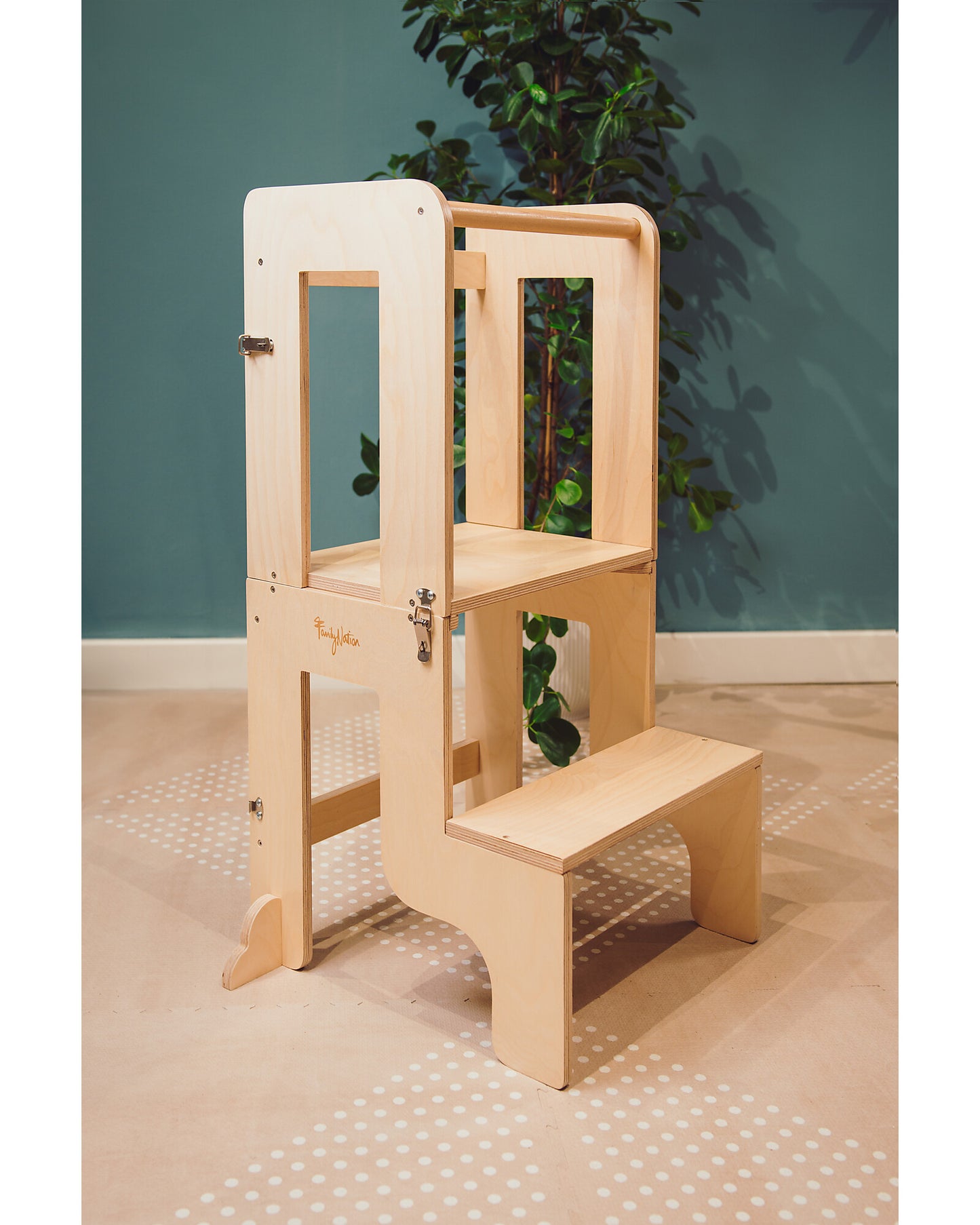 Torre Montessori 2 in 1 - Natural - Convertibile in Tavolo+Sedia