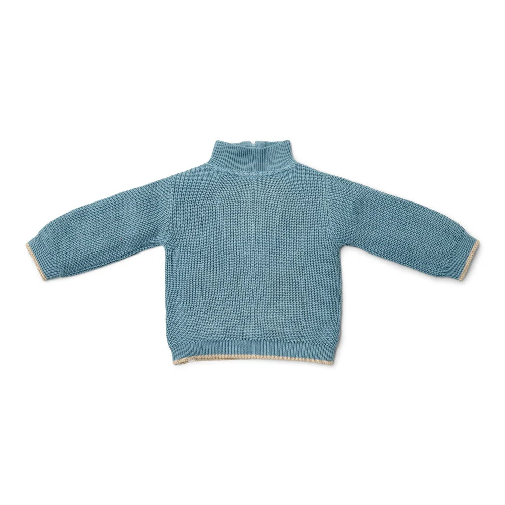 Little Dutch Knit Sweater - Stone Blue