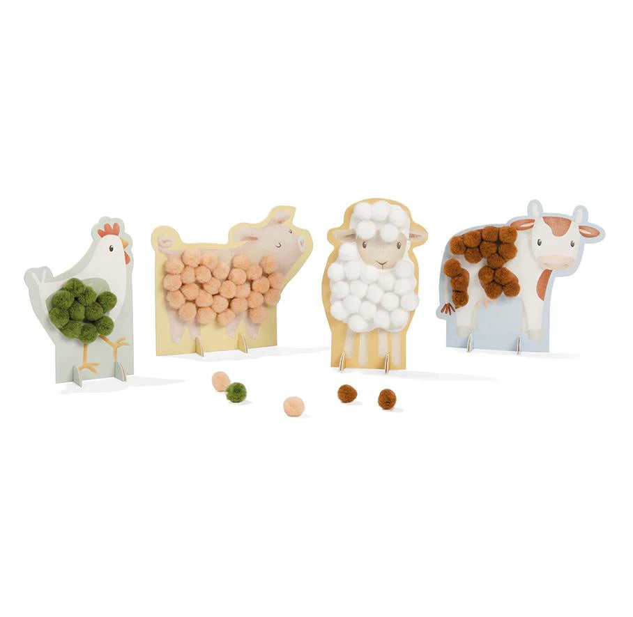 Set di bricolage Pom-pom Little Farm