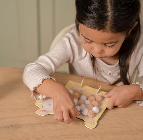 Set di bricolage Pom-pom Little Farm