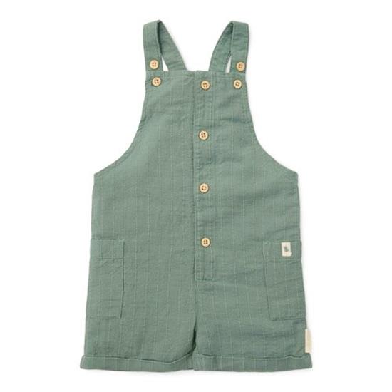 Salopette corta Verde Foresta - Little Dutch