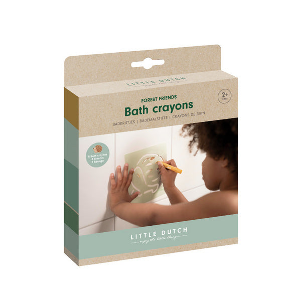 Little Dutch - Pastelli da bagno con spugna e stencil