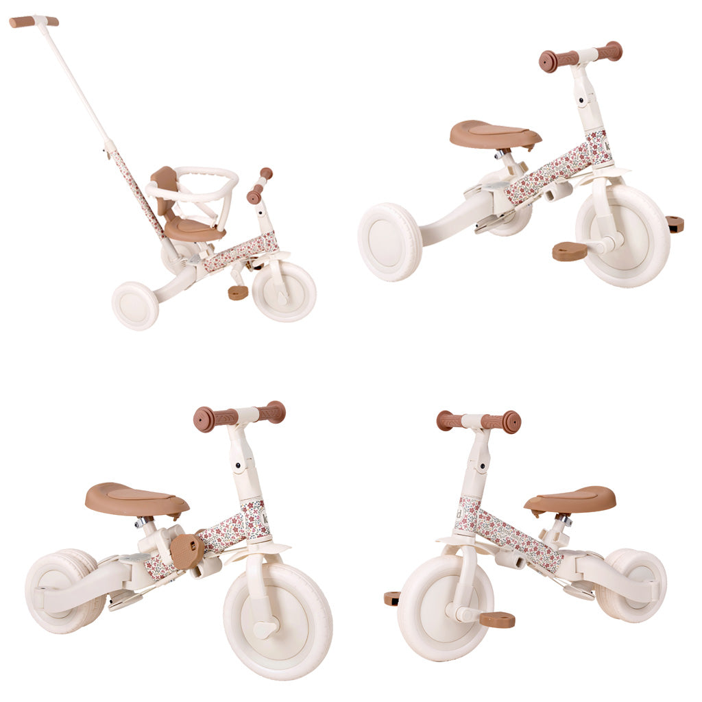 Triciclo 4 in 1 Bianco Little Dutch