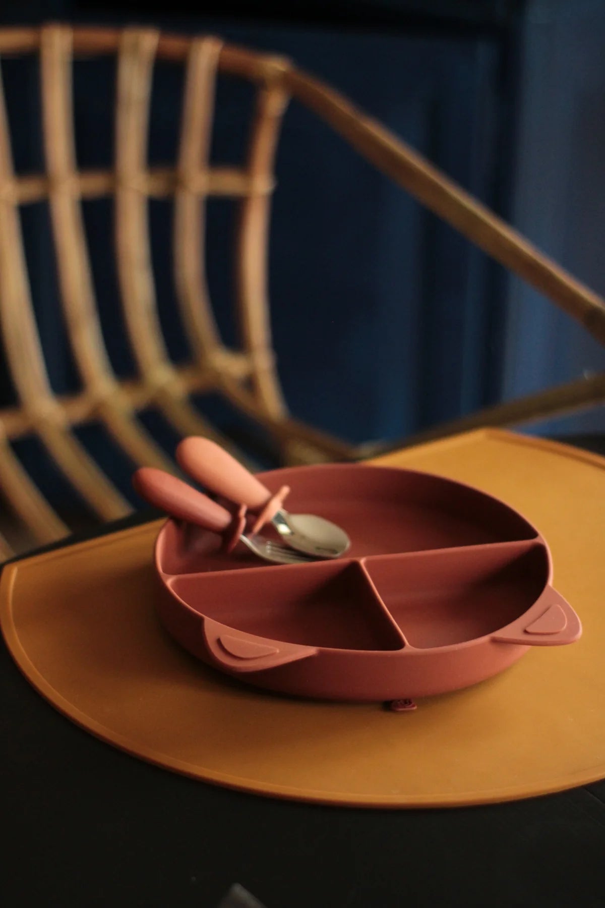 Set di posate forchetta/cucchiaino (Castagna/Cammello)