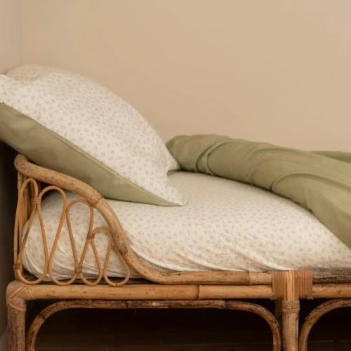 Lenzuolo con angoli Junior - Verde - Taglia Junior - Essentials - Foglie di mirtillo - 140/150 x 70