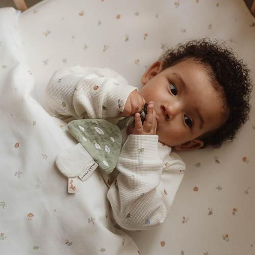 Lenzuolo con angoli letto singolo - Bianco - Misura 90x200- Forest Friends - Forest Treasures