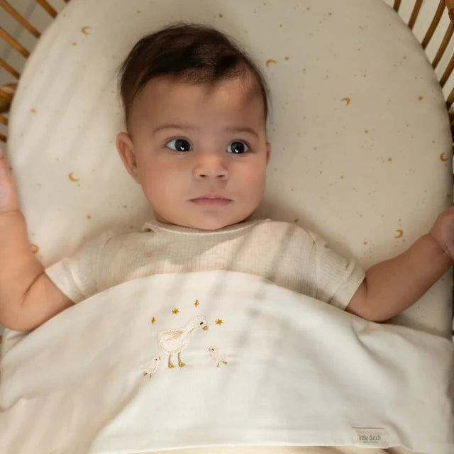 Lenzuolo con angoli per culla - Bianco - Newborn Naturals - Little Goose - Scandi Kids Concept Store