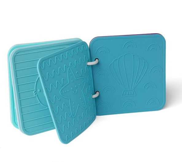 Little L - Libro da bagno in silicone Blu