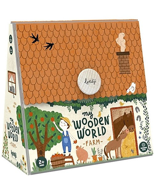 My Wooden World Farm - Personaggi della Fattoria - Legno - Londji