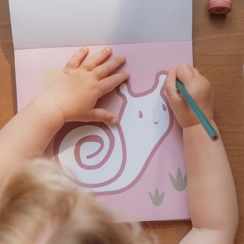 Libro da colorare - Rosa - Giardino delle fate