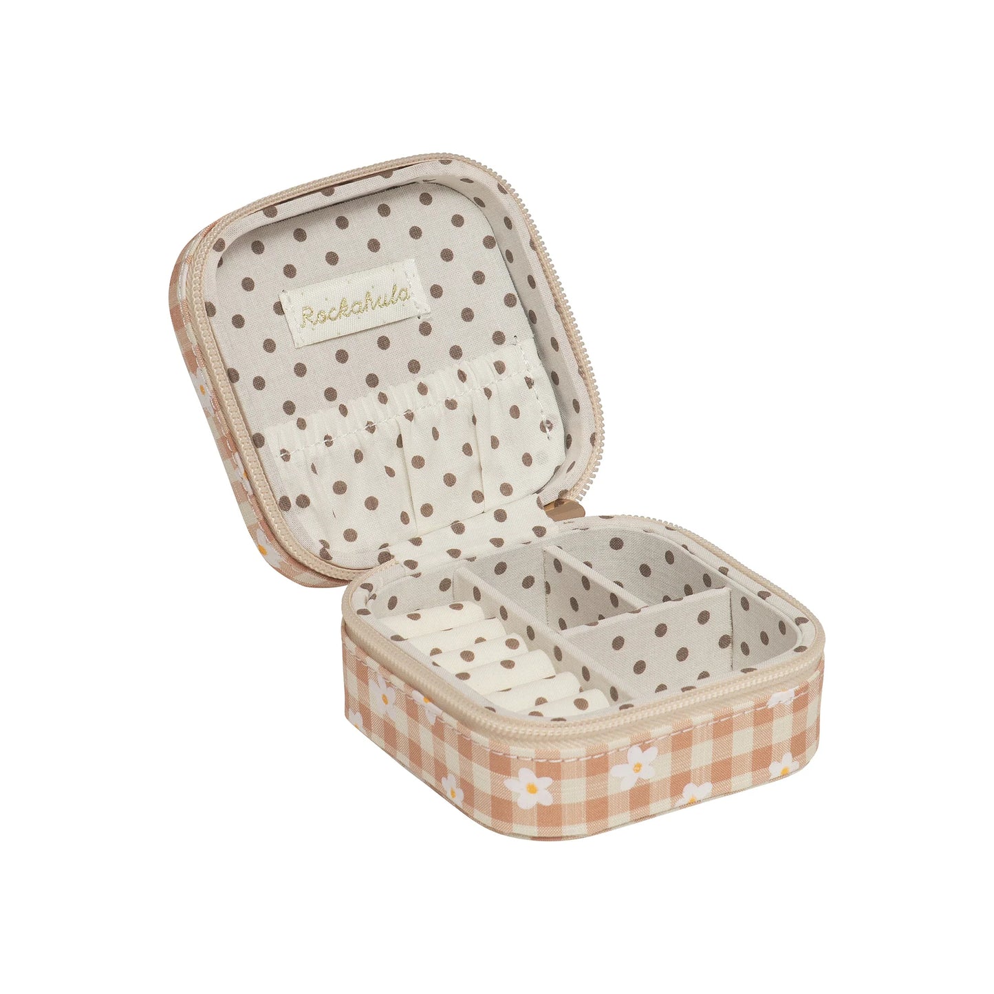 Rockahula - Scatola portagioie quadrata Daisy Gingham