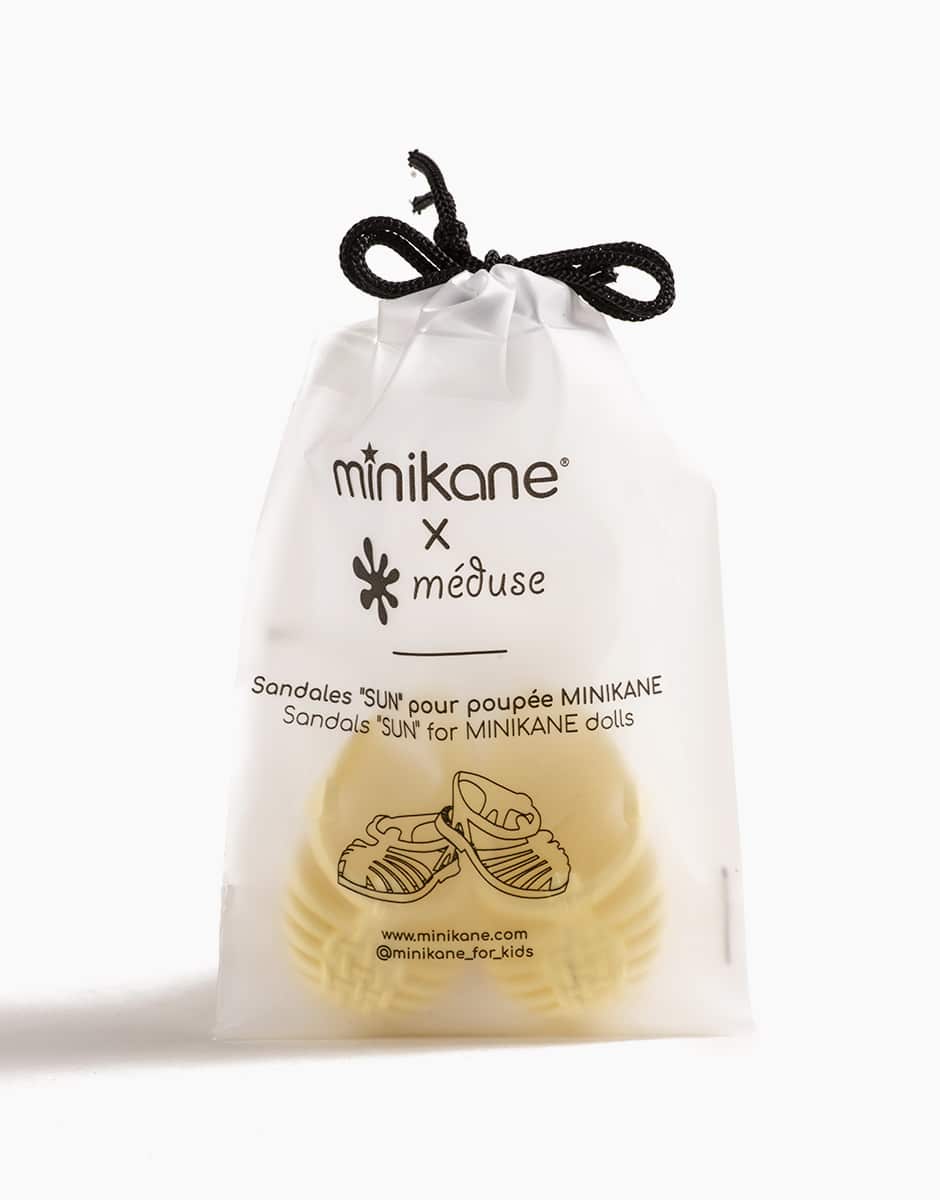 Sandales de plage “Sun” pour poupée Gordis guimauve marshmallow Shoes for dolls in pvc | Made in France