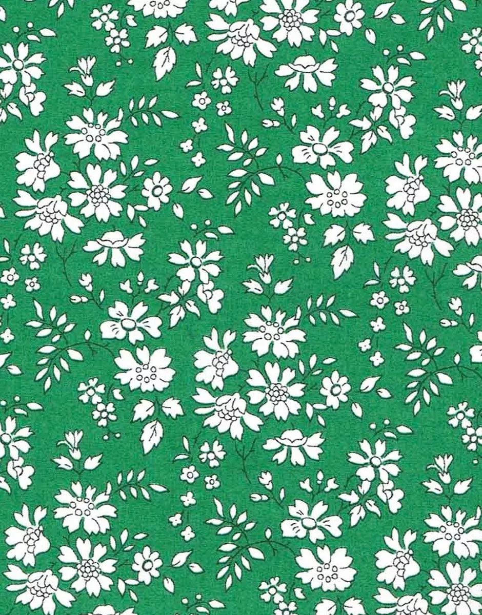 Tuta Bonnie in cotone verde Liberty Capel Emile & Ida