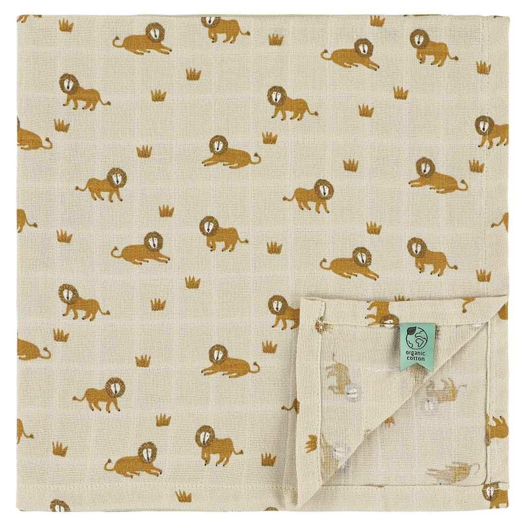 Mussola in confezione da 3 pezzi | 55x55 cm - Leone