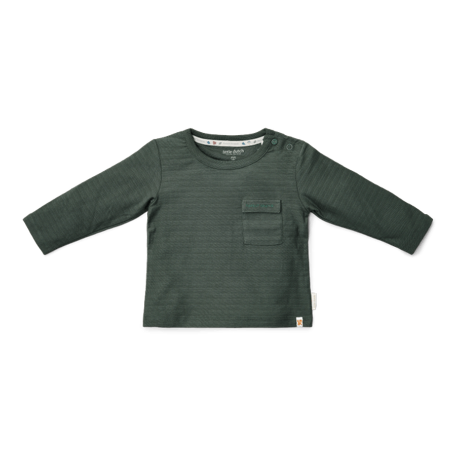 Maglietta Little Dutch manica lunga verde notte
