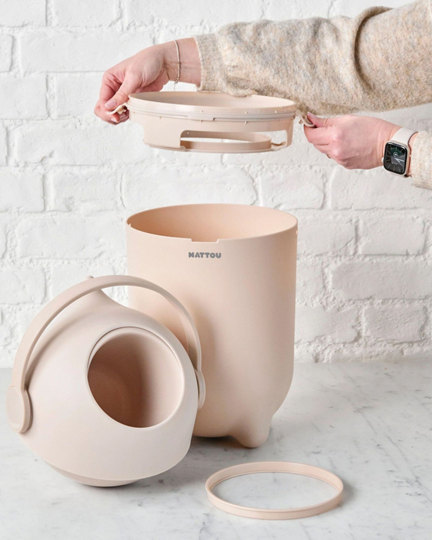 Mangia pannolini NATTOU Verde - Scandi Kids Concept Store