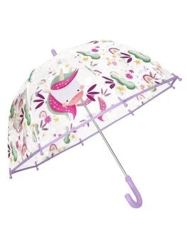 MICA - Ombrello Trasparente per Bambini Sassi Unicorno