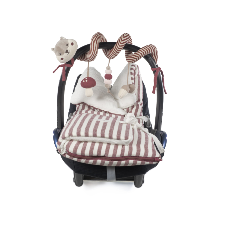 Stalla - PASITO A PASITO Spirale Attività Scoiattolo - Cherry Strisce