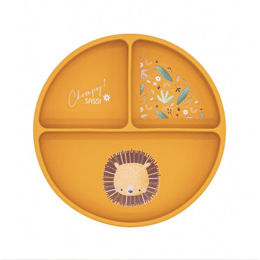 Piatto con ventosa in silicone - Leone Chompy - SASSI
