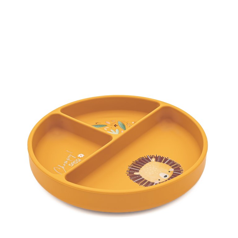 Piatto con ventosa in silicone - Leone Chompy - SASSI