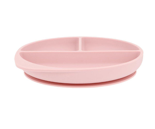Piatto in silicone con Ventosa Rosa