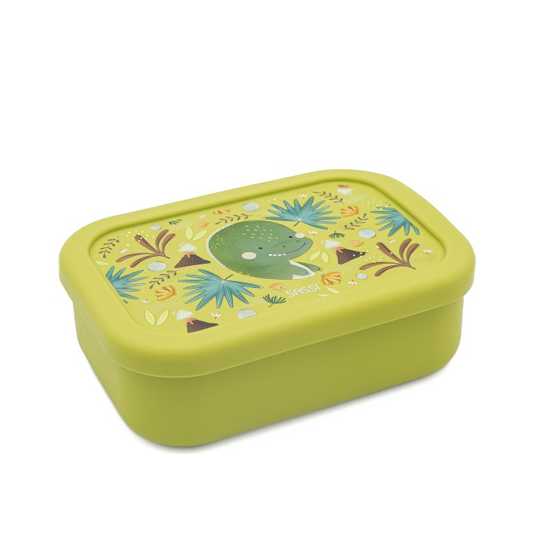 Porta merenda in silicone - Dinosauro Cracky - SASSI