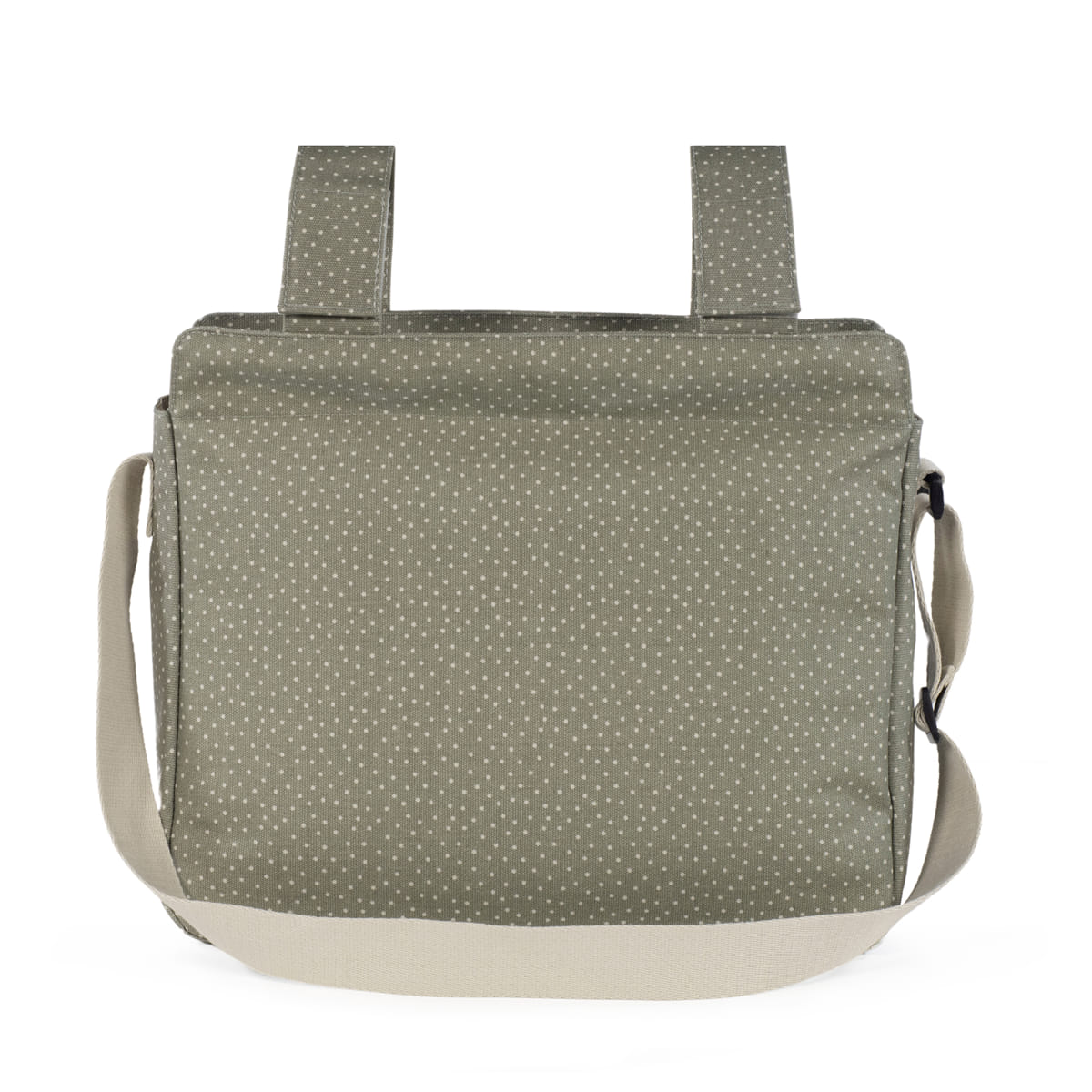 Changing Bag Poppy Moss Pois Verde - Walking mum
