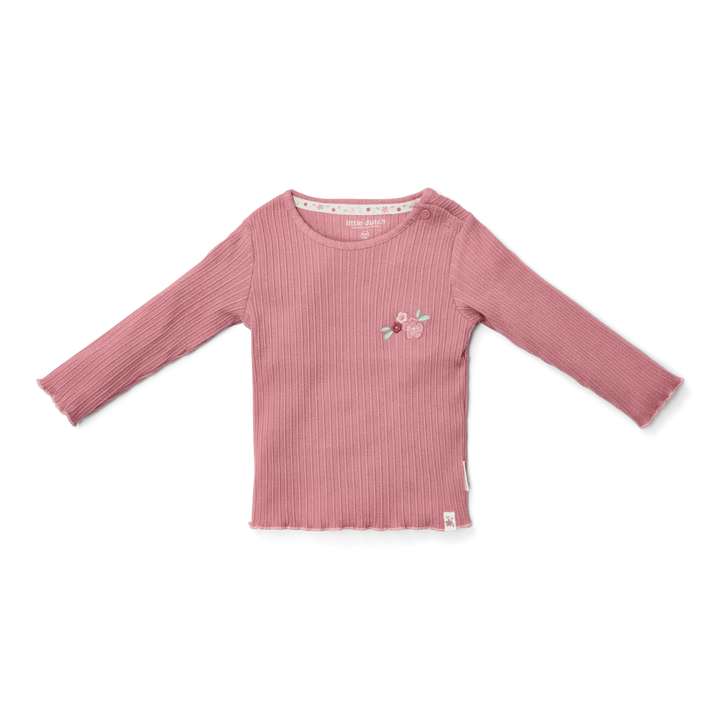 Camicia bambina manica lunga Rouge