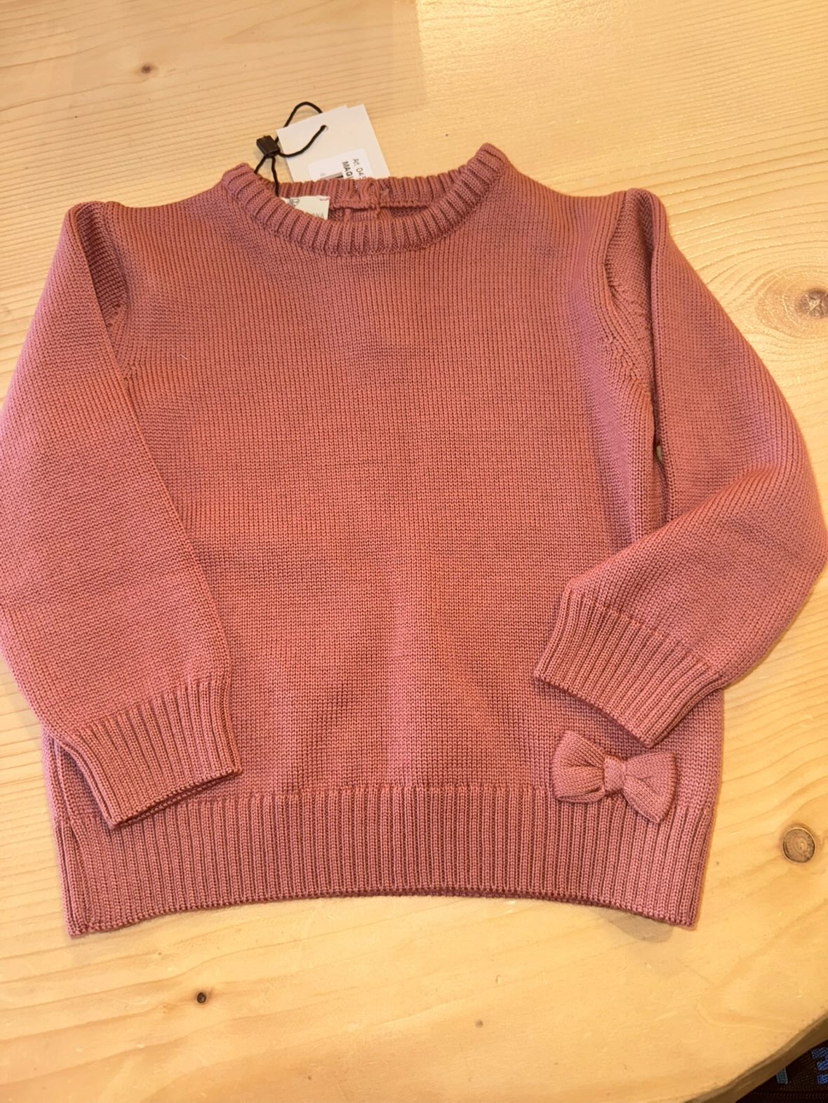 Maglia neonata fiocco in pura lana merino - Maglificio di Verona