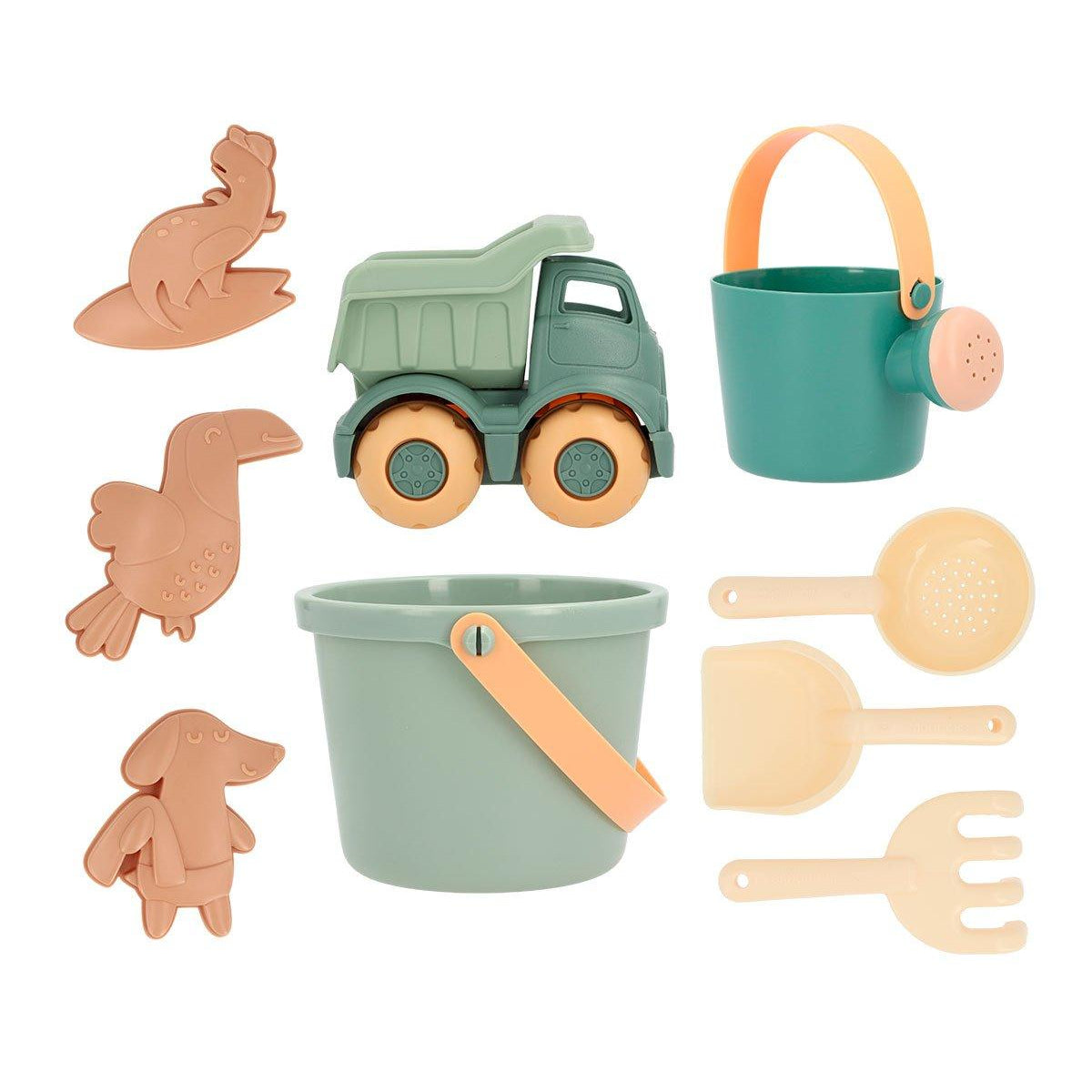 Set Spiaggia Monneka Secchiello Sea Grean + Camioncino Monnëka