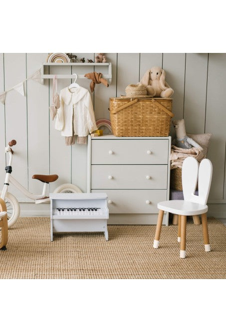 Set tavolino e 2 sedie per bambini rabbit White