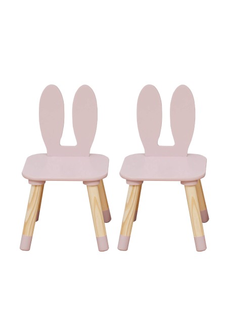 Set tavolino e 2 sedie per bambini rabbit Rosa