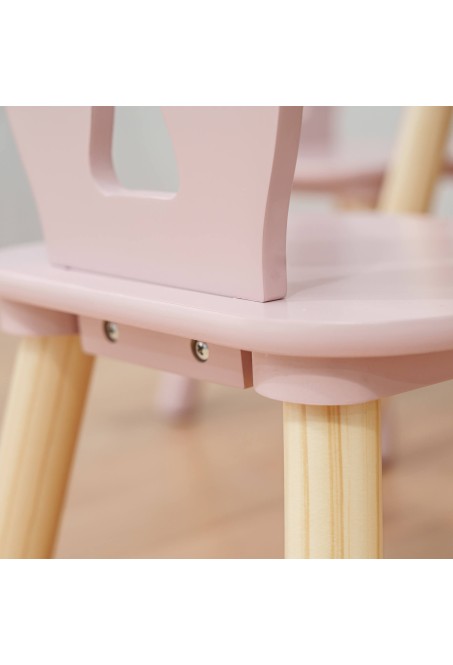 Set tavolino e 2 sedie per bambini rabbit Rosa