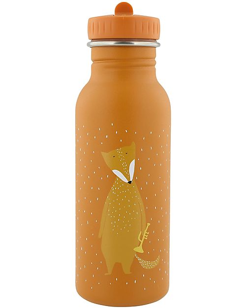 Borraccia in Acciaio Inox - 500 ml - Mrs Fox - arancione