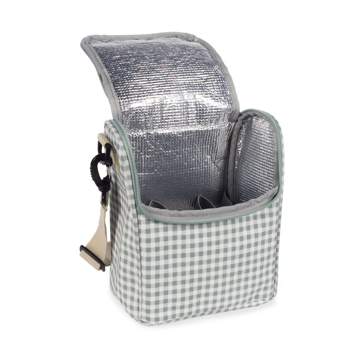 Borsa Pappa I Love Vichy Verde - Walking mum
