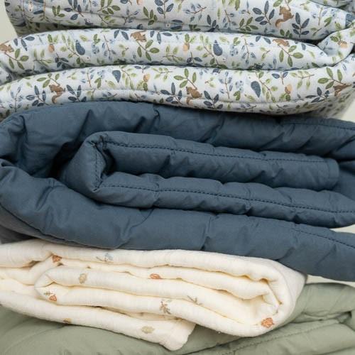 Coperta per LETTINO - Blu - Forest Friends 110X140