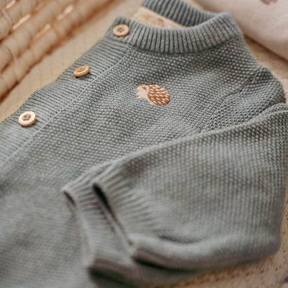 Cardigan a maglia Baby Blue- Little dutch