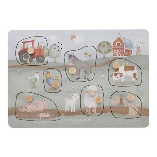 Wooden Sound puzzle Little Farm - Little dutch