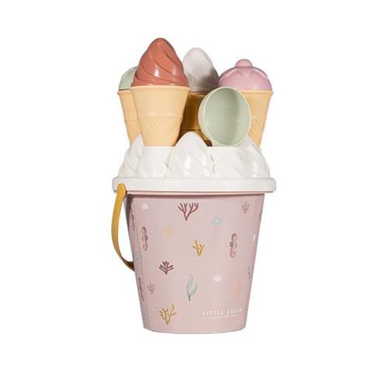 Set da spiaggia gelati e cupcake 14 pezzi Ocean Dreams Pink - Little Dutch