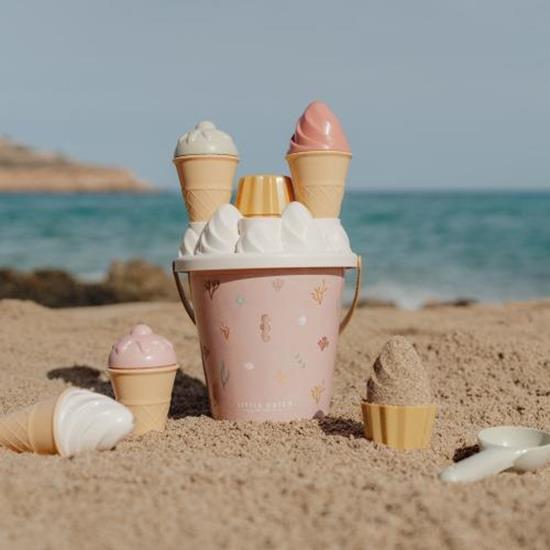 Set da spiaggia gelati e cupcake 14 pezzi Ocean Dreams Pink - Little Dutch