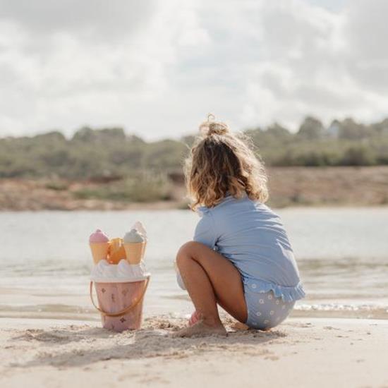 Set da spiaggia gelati e cupcake 14 pezzi Ocean Dreams Pink - Little Dutch