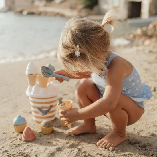 Set da spiaggia gelati e cupcake 14 pezzi Ocean Dreams blue