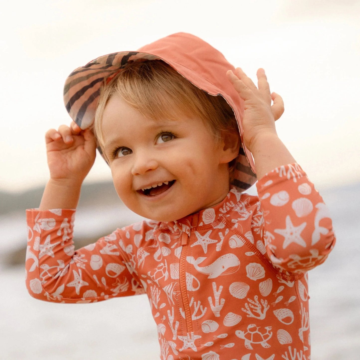 CAPI - Cappello da sole -Multicolore - Strisce -Little Dutch