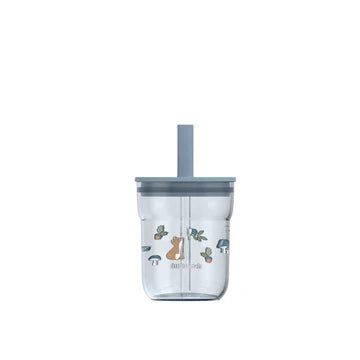 Bicchiere 250 ml con cannuccia Forest Friends