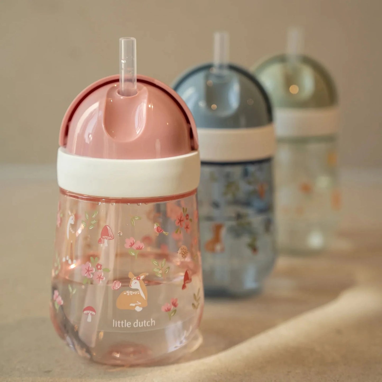 Tazza con cannuccia 300ml Fairy Garden