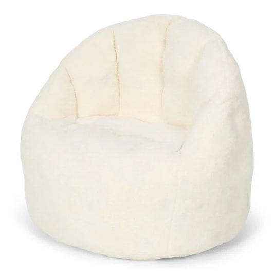 Crica - Poltrona per bambini teddy bianca- Little Dutch