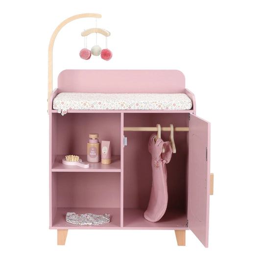 Gimbo - Fasciatoio per bambole – Rosa – Essentials - Little Dutch